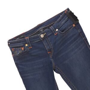 True Religion Stella Skinny Jeans Womens 33 Low Rise Blue Stretch Denim